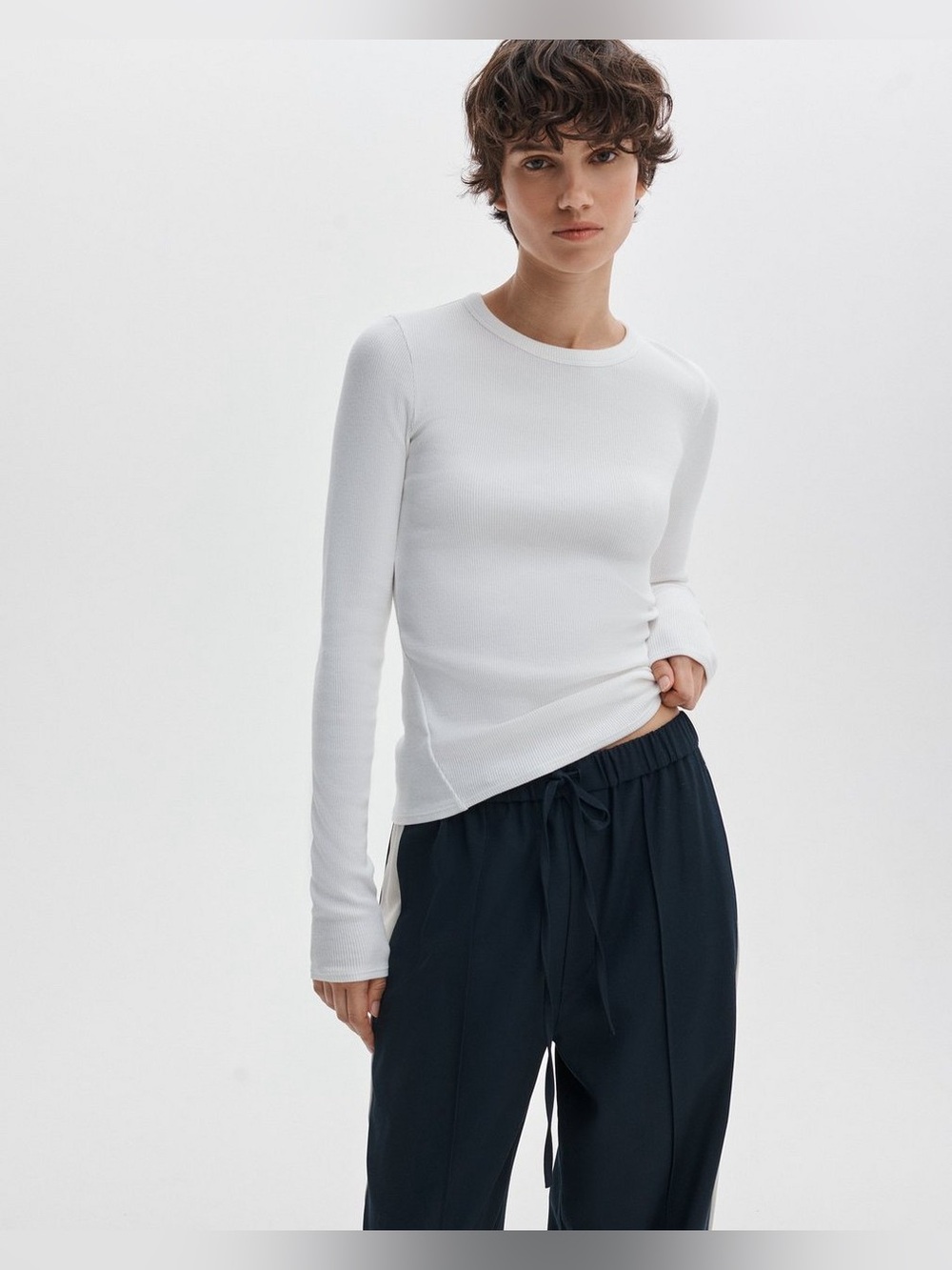 The Essential Ribbed Long-Sleeve Tee